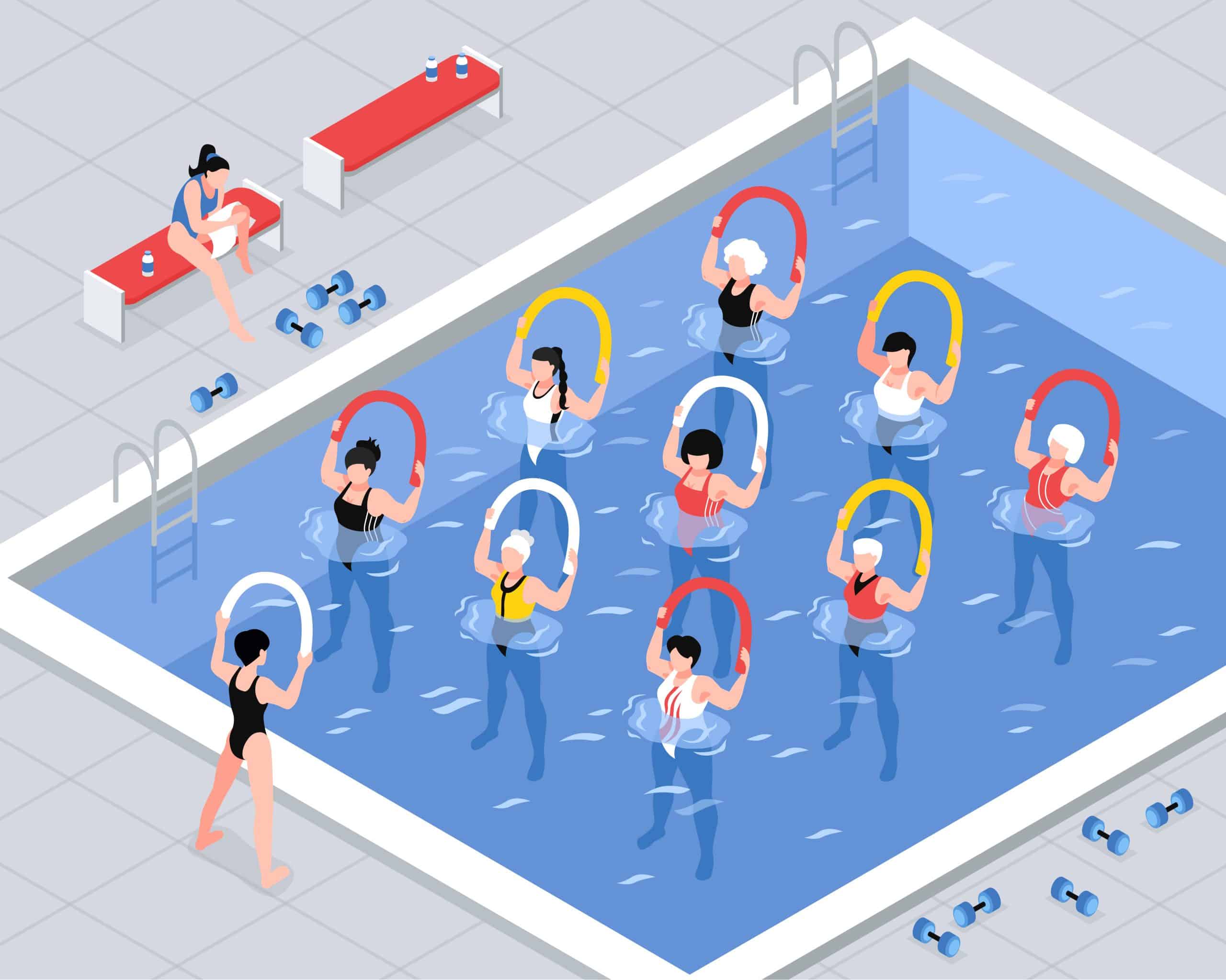 Top 5 exercicesà faire dans la pisicne pour perdre du poids et tonifier son corps