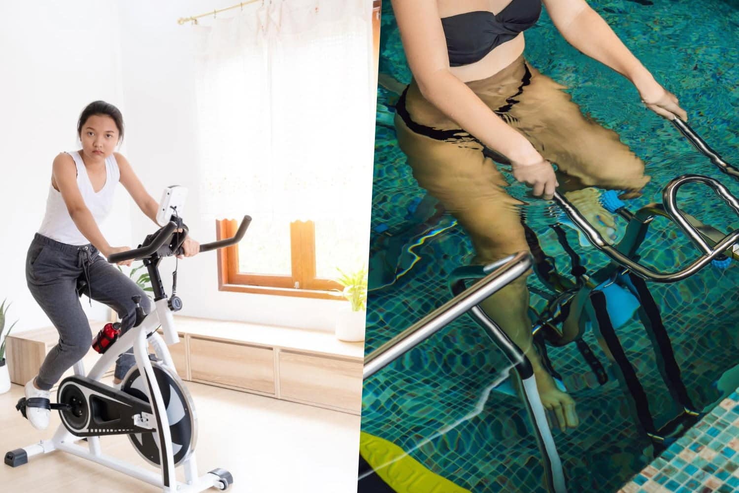 Vélo d’appartement vs Aquabike : Quel sport brûle le plus de calories pour perdre du poids ?