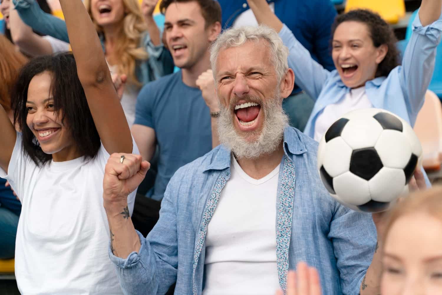 Finale de football: pic de stress et montée de la fréquence cardiaque mesurés chez les supporters