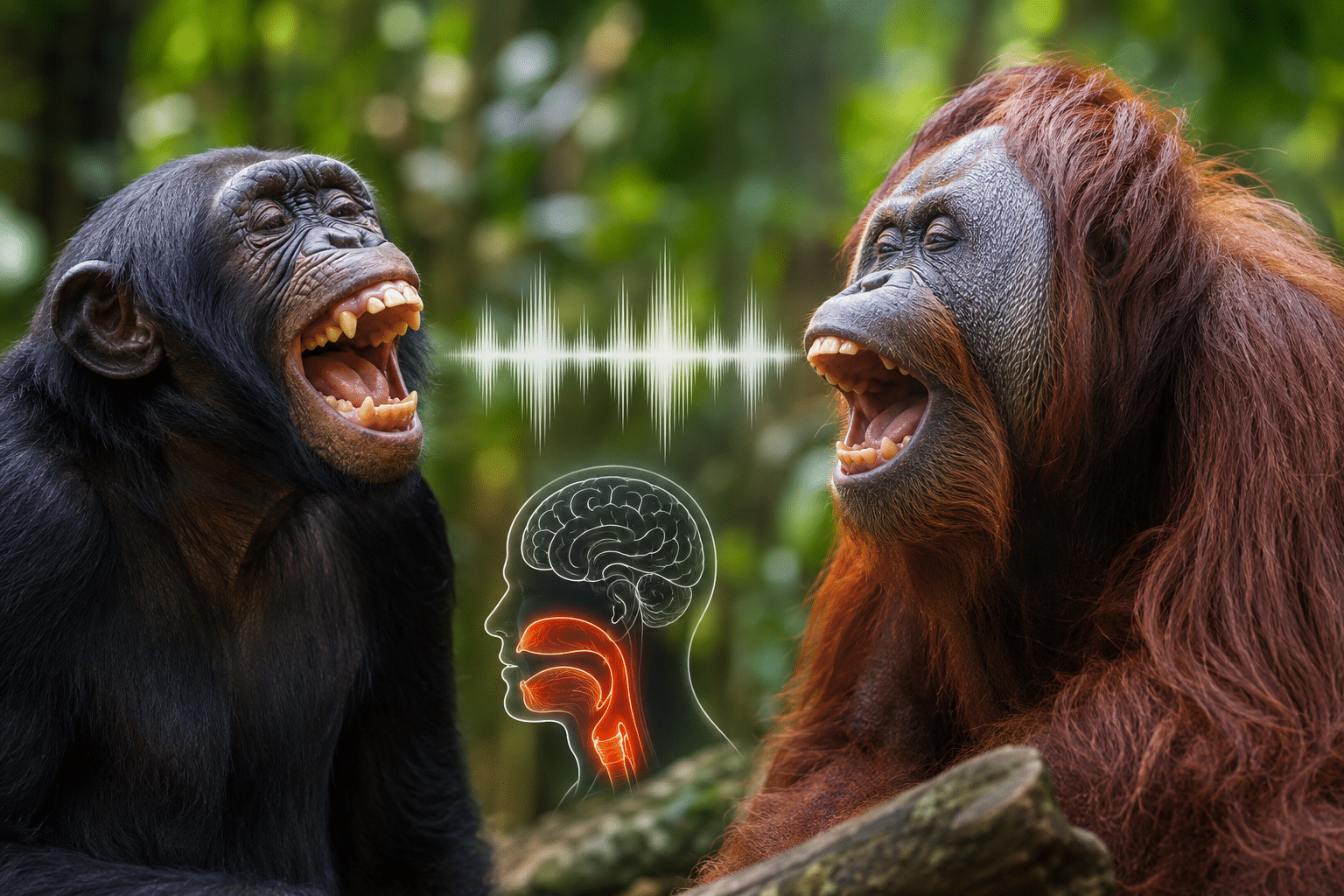 Comment le rire des grands singes éclaire la voix humaine