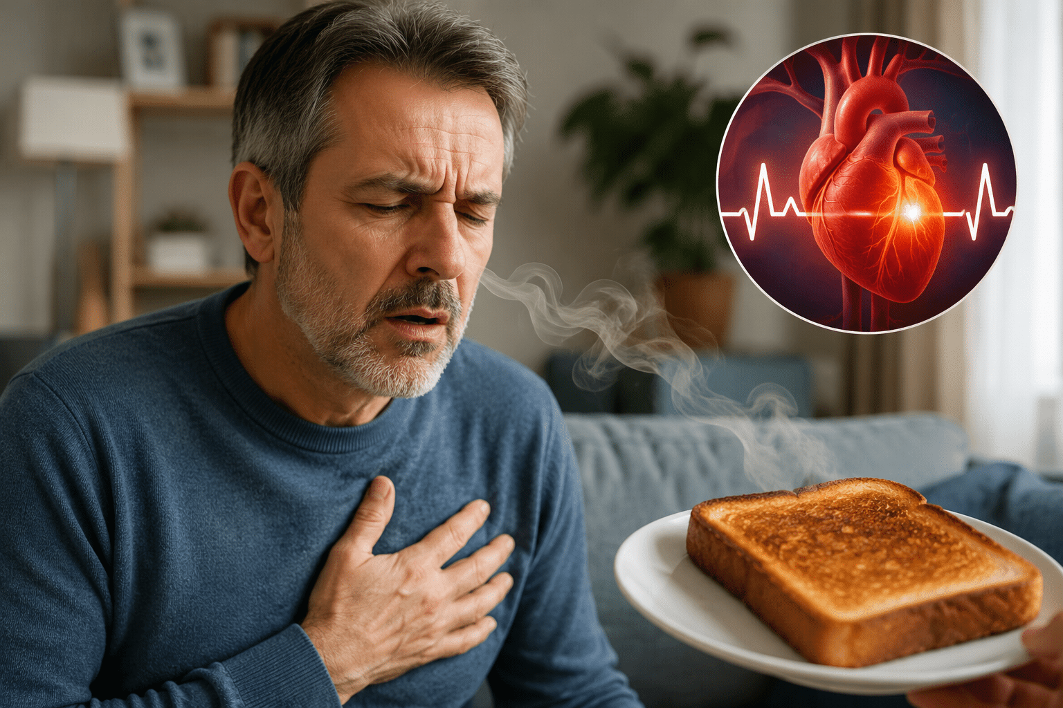 Sentir une odeur de pain grillé : un symptôme d’infarctus ?